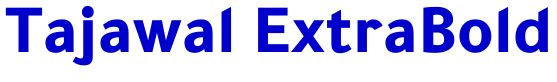 Tajawal ExtraBold шрифт